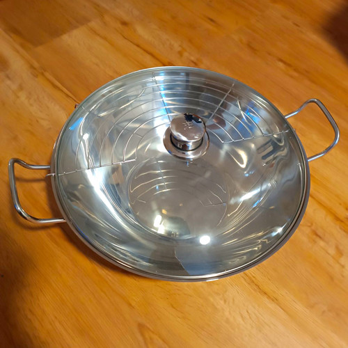 Wmf edelstahl wok - wok, mit