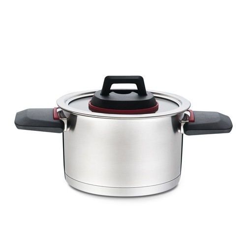 Topf mit deckel und klappbarem - mit,